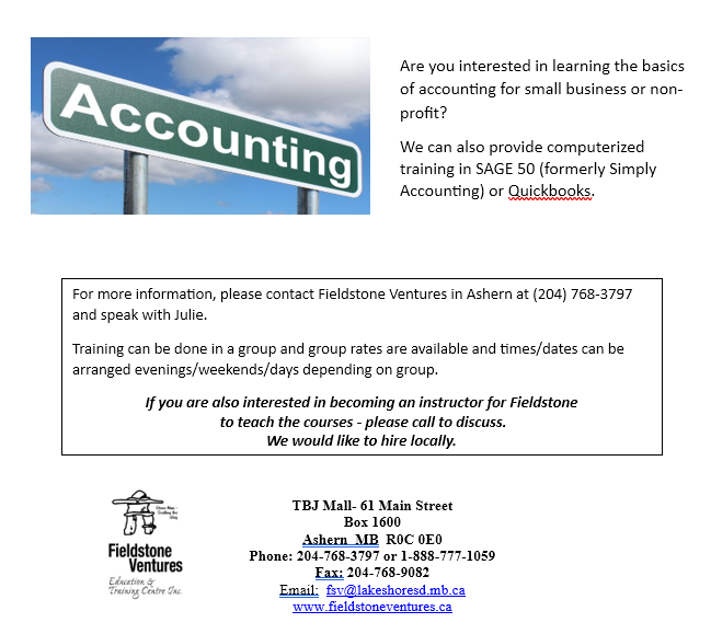 Basic Accounting Courses Offered